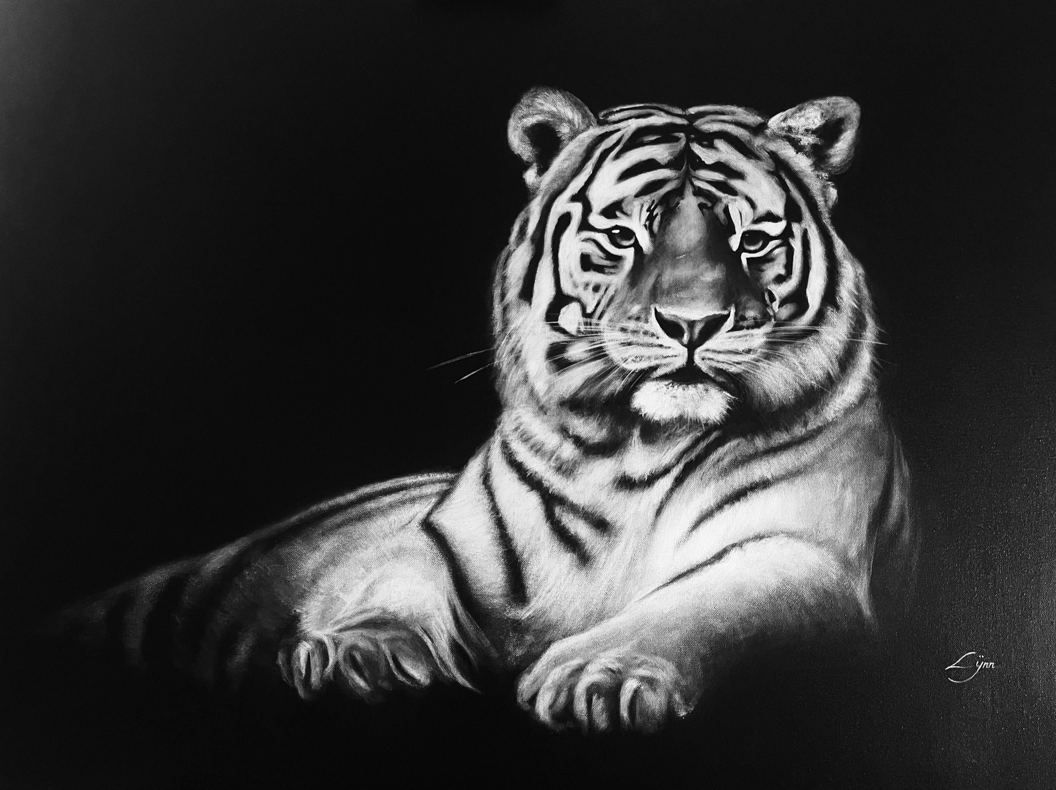 Petit tigre, 92x65cm ND